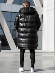 Férfi téli kabát fekete OZONEE O/M3205Z