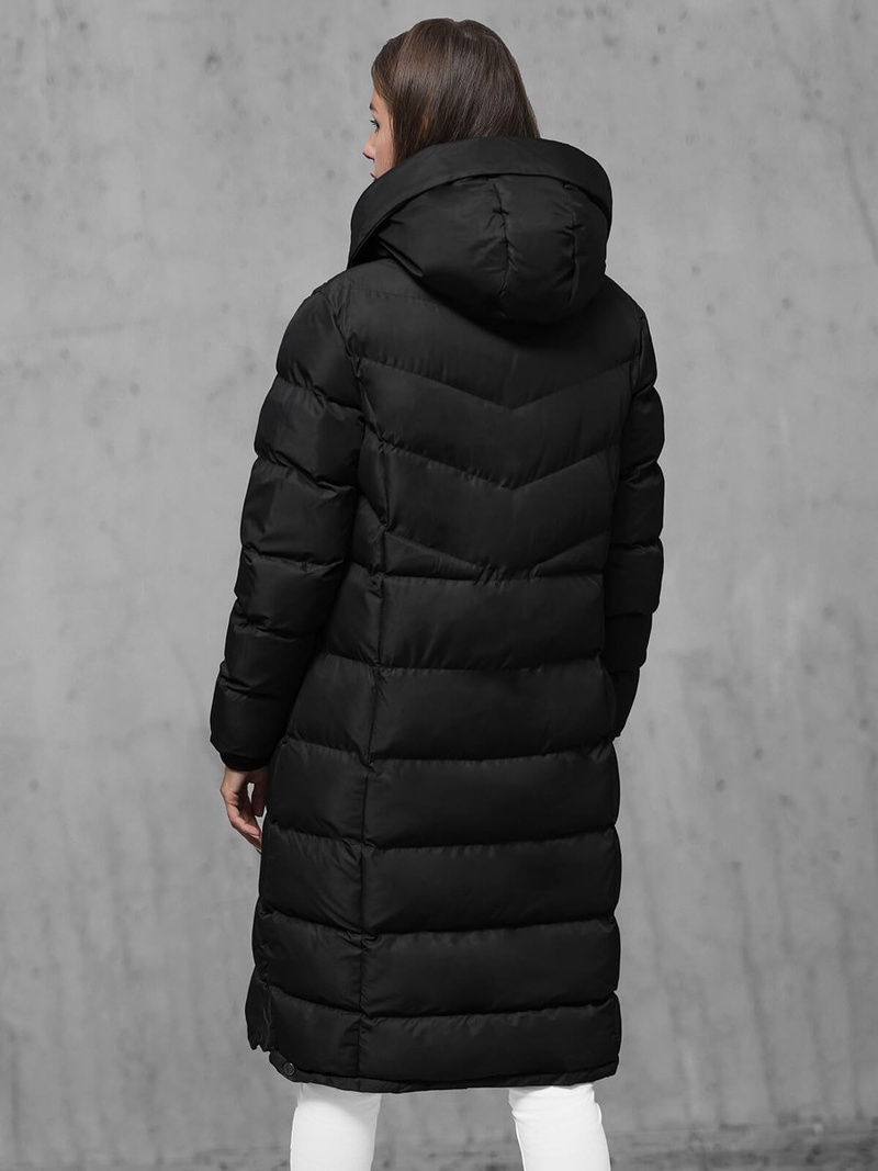 Női téli kabát fekete OZONEE JS/M736/392