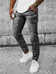 Férfi Nadrág Jogger Fekete OZONEE NB/MP0130N