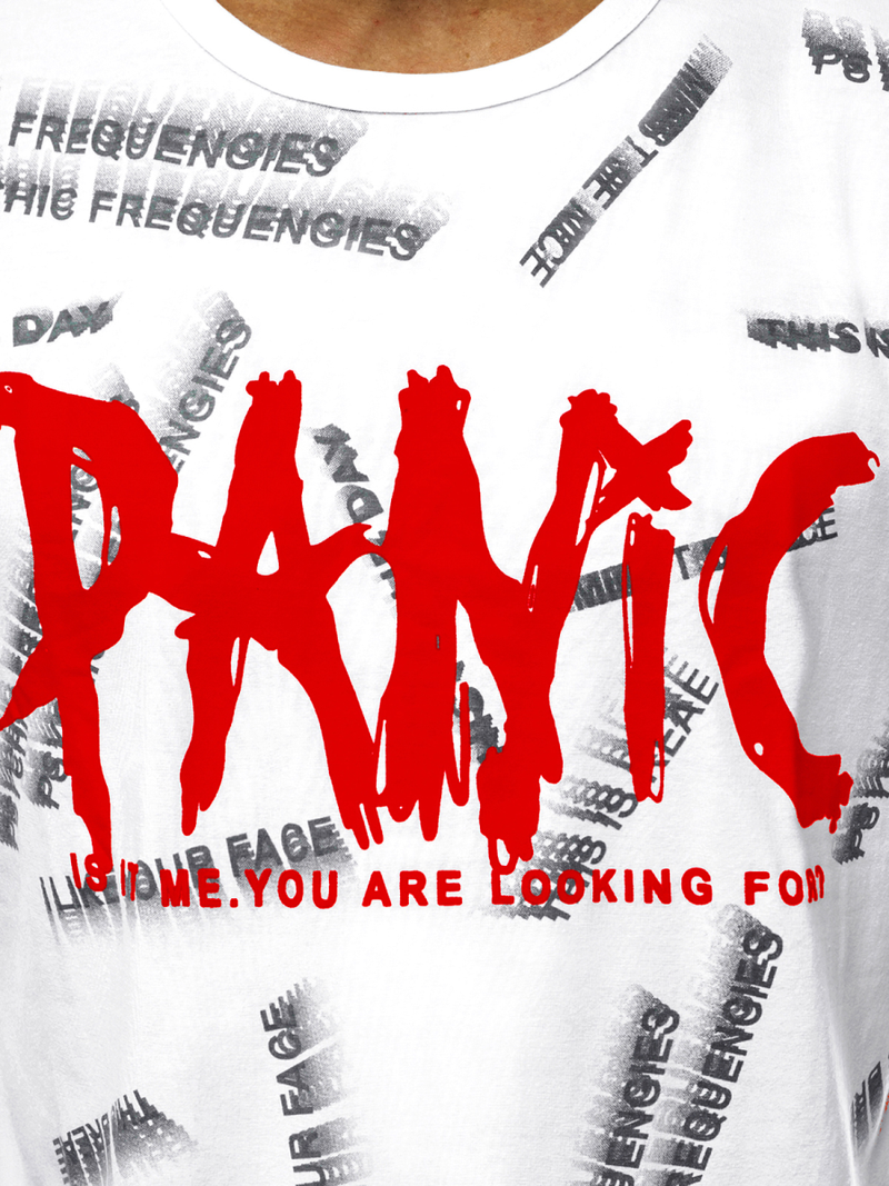 Férfi póló Fehér OZONEE JS/KS1998