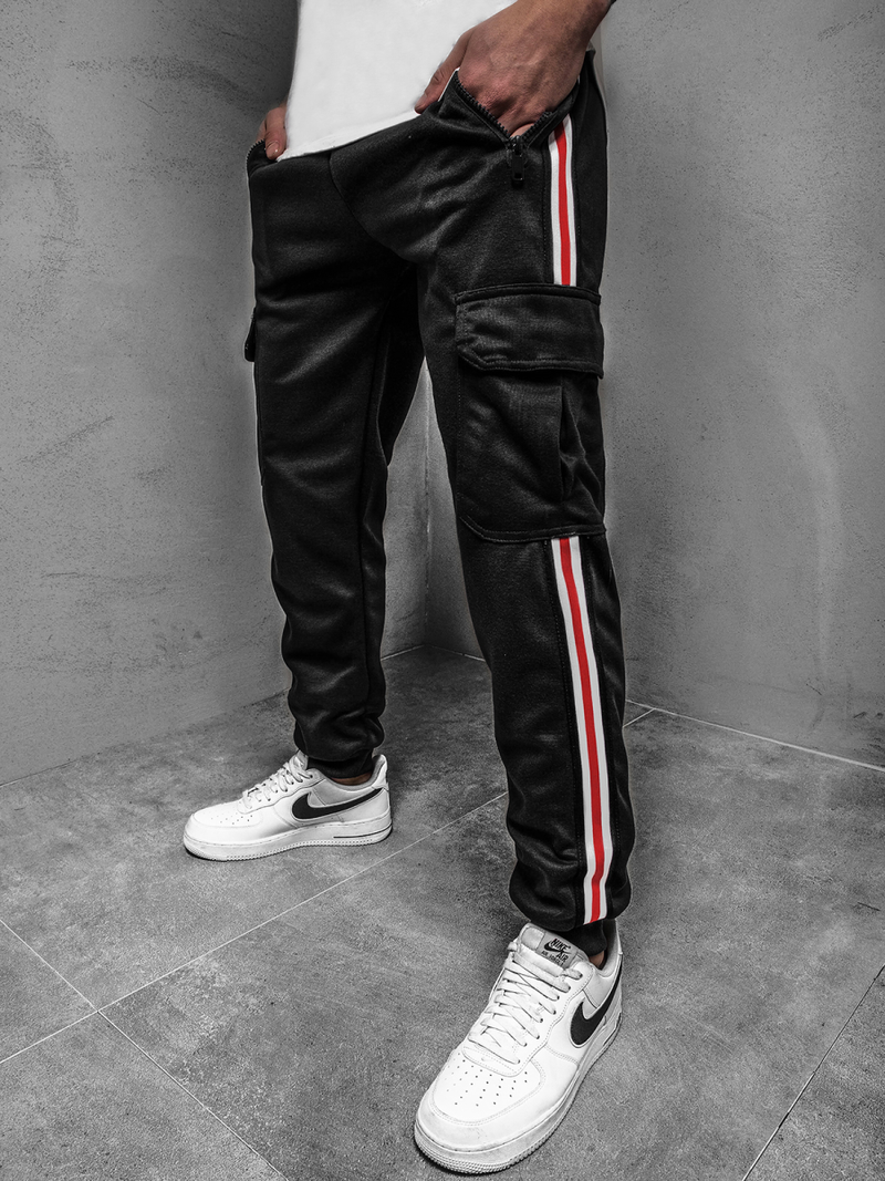 Férfi melegítő nadrág Fekete OZONEE JS/JZ11009Z