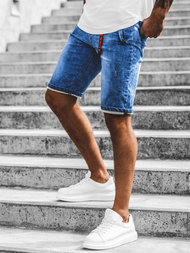 Férfi farmer rövidnadrág Kék OZONEE RF/HY341/2