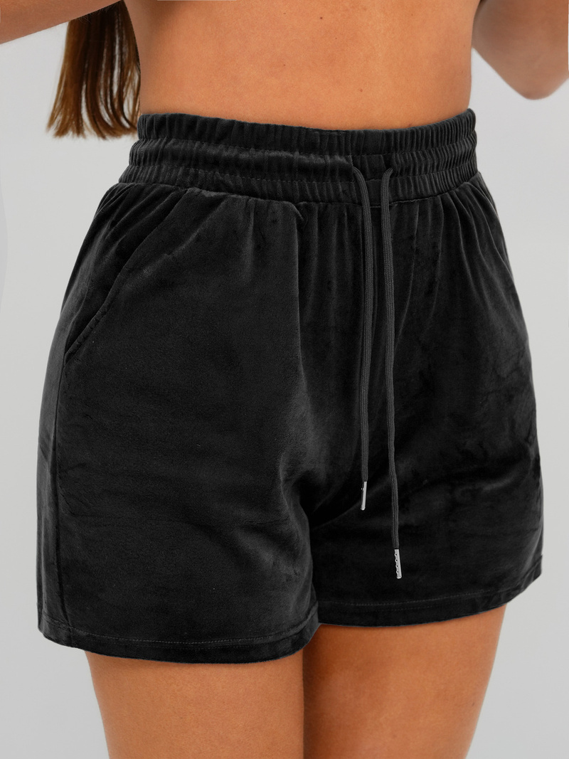 Női Melegítő Szett Velúr Fekete OZONEE JS/35C1616/3