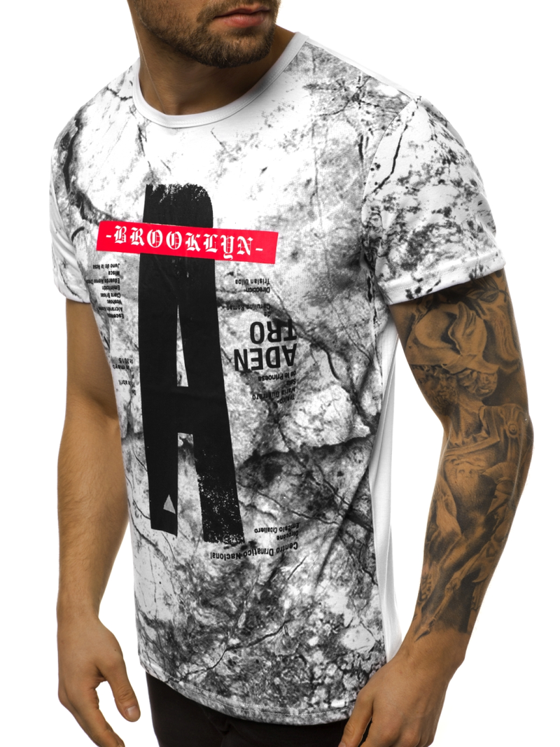 Férfi póló Fehér OZONEE JS/SS10921