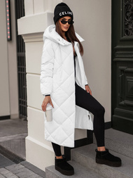 Női téli kabát fehér OZONEE JS/5M3173/281Z