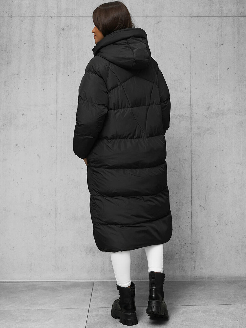 Női téli kabát fekete OZONEE JS/5M3163/392Z