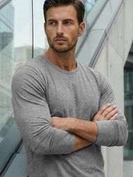 Férfi hosszú ujjú póló grafit OZONEE JS/2088Z