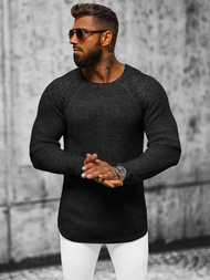 Férfi Pulóver Fekete OZONEE L/2492