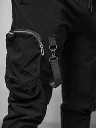 Férfi Chino Nadrág Fekete OZONEE O/PS5519