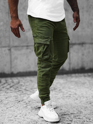 Férfi nadrág jogger zöld OZONEE NB/MP0105MV