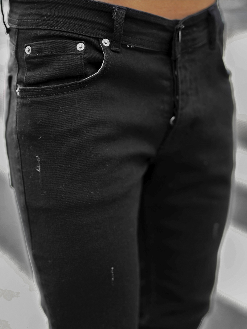 Férfi Farmer Nadrág Fekete OZONEE E/5195/01