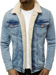 Férfi farmer dzseki világos-kék OZONEE BN/5940