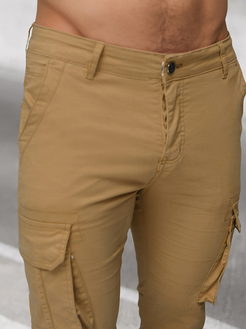 Férfi nadrág chino jogger bézs OZONEE NB/MP0202KZ