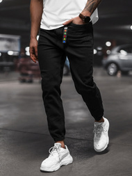 Férfi Nadrág Jogger Fekete OZONEE DO/6101