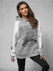 Kapucnis felső szürke OZONEE O/SWE23037Z