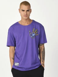 Férfi póló Lila OZONEE MR/21538