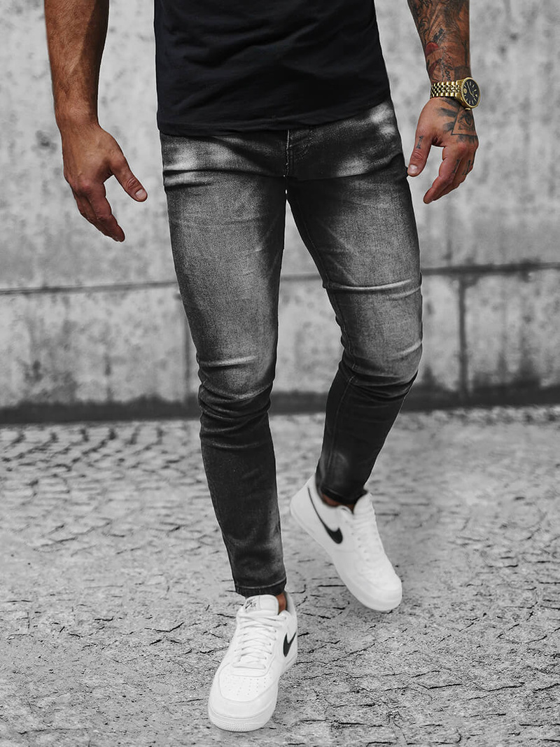 Férfi farmer nadrág fekete OZONEE NB/MP0021NZ