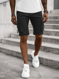 Férfi Chino Rövidnadrág Fekete OZONEE T/BB70009/1