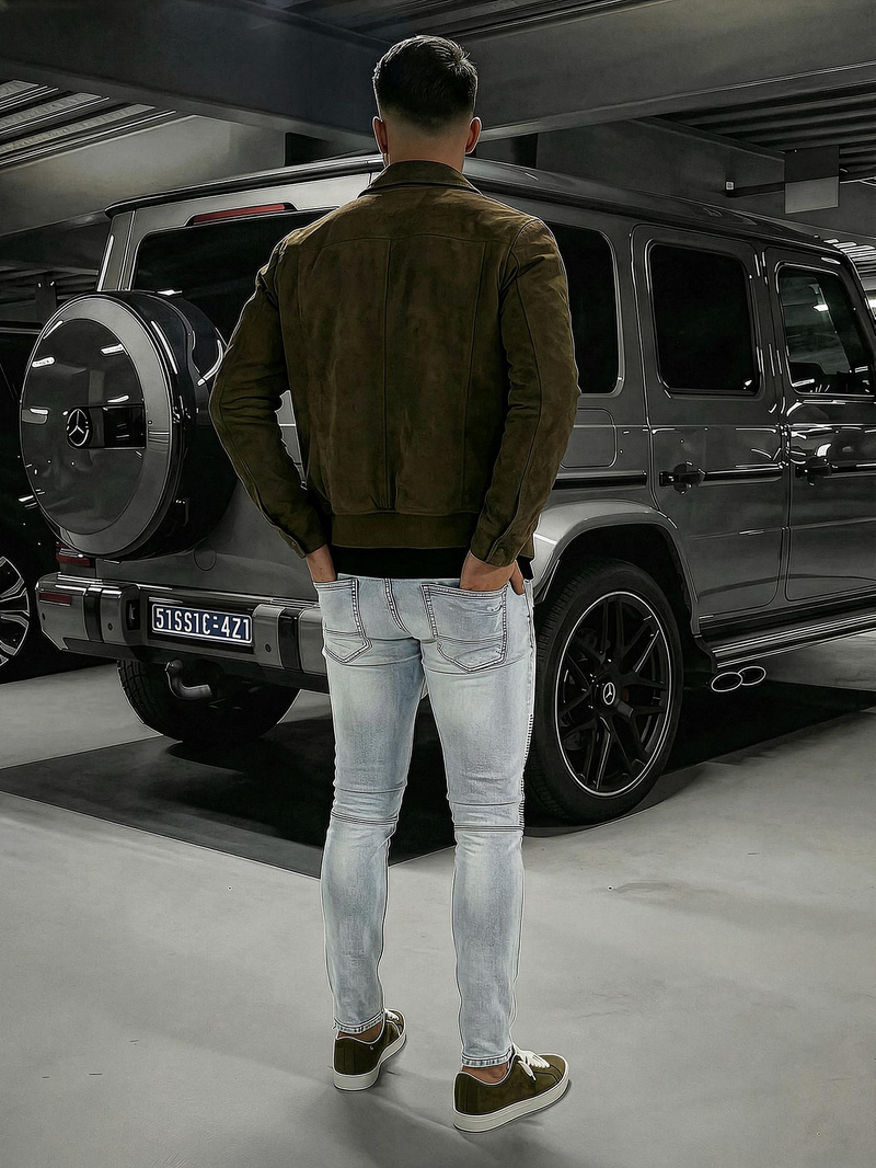 Férfi farmer nadrág Világos-Kék OZONEE O/EM8889Z