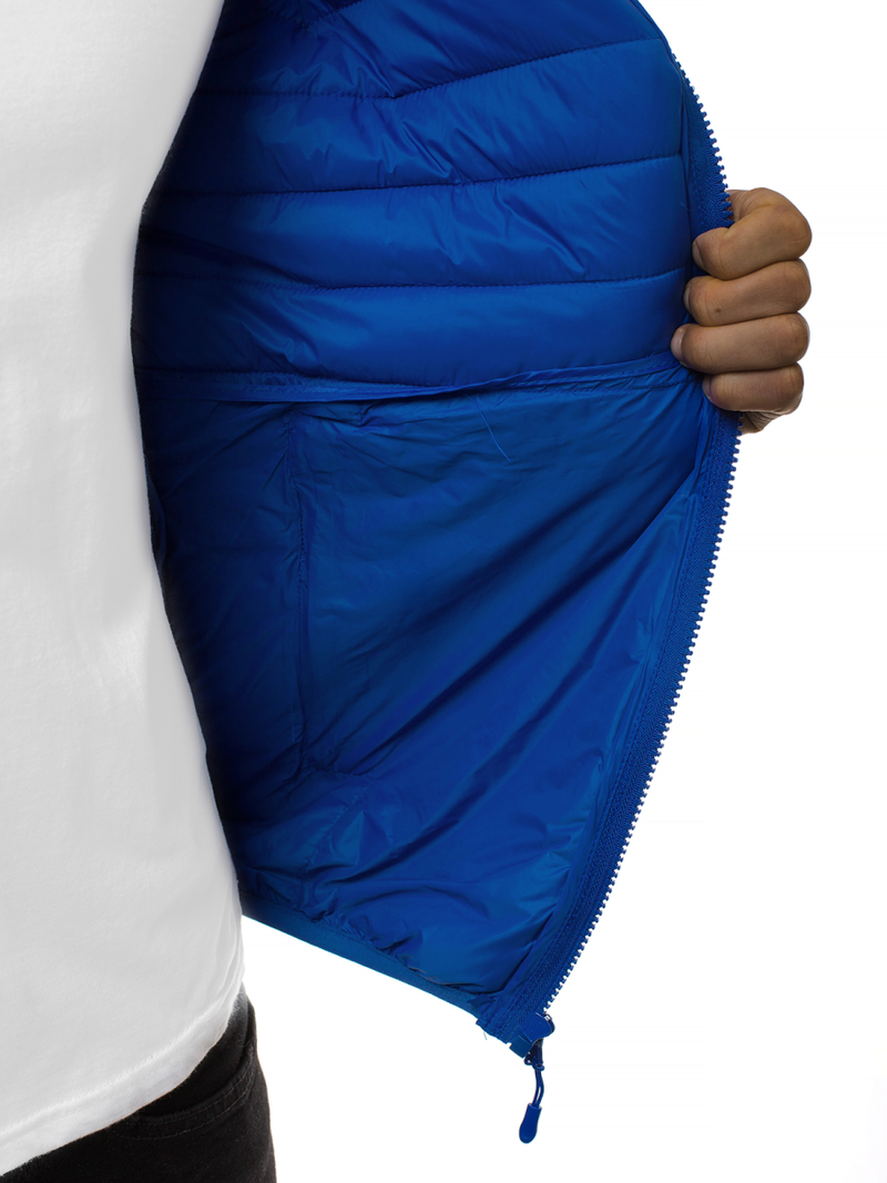 Férfi átmeneti kabát kék OZONEE JS/LY35