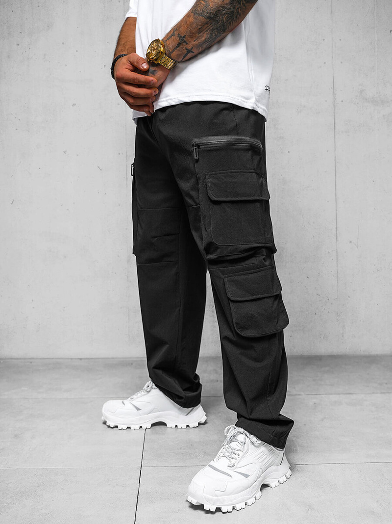 Férfi Nadrág Fekete OZONEE O/PS5526