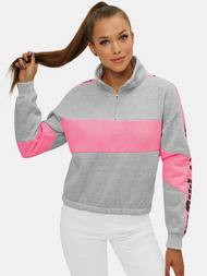 Női pulóver szürke OZONEE JS/B26020Z