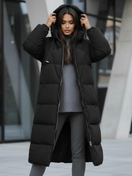 Női téli kabát fekete OZONEE JS/5M3163/392Z