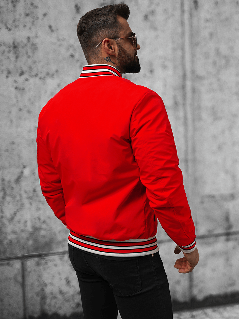 Férfi dzseki piros OZONEE JS/84M3013/270