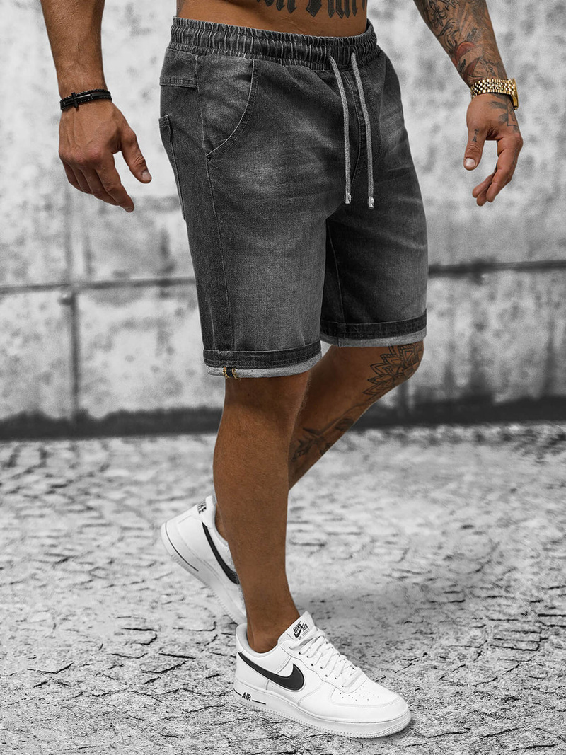 Férfi Rövidnadrág Fekete OZONEE NB/MP0276GS