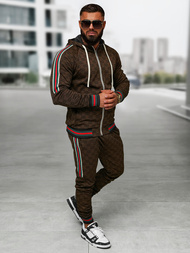 Férfi melegítő együttes sötét-bézs OZONEE O/FF5111AB