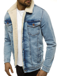 Férfi farmer dzseki világos-kék OZONEE BN/5940