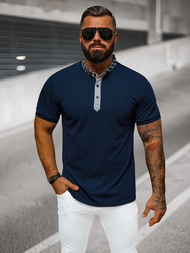 Férfi galléros póló gránát OZONEE O/DA803