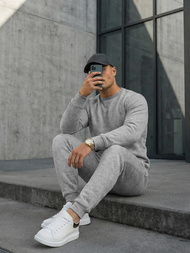 Férfi melegítő együttes szürke OZONEE JS/68C10380/2Z