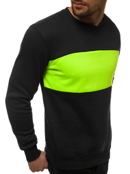 Férfi Melegítő felső Fekete-Zöld OZONEE JS/2010