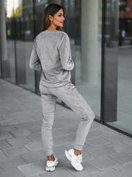 Női Melegítő Szett Velúr Szürke OZONEE O/8C1173/2