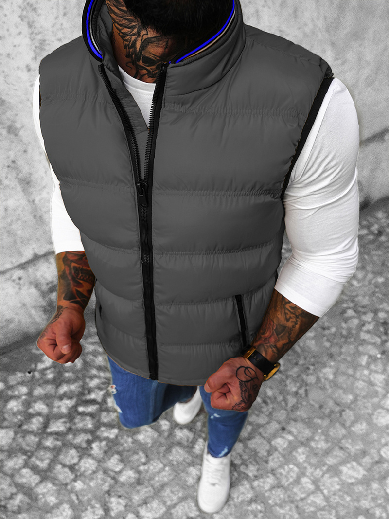 Férfi Mellény Szürke OZONEE N/7131