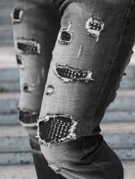 Férfi farmer nadrág fekete OZONEE NB/MP0152N