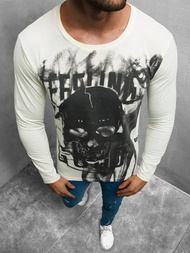 Férfi hosszú ujjú póló Bézs OZONEE O/1291