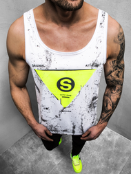 Férfi trikó Fehér OZONEE JS/SS11057Z