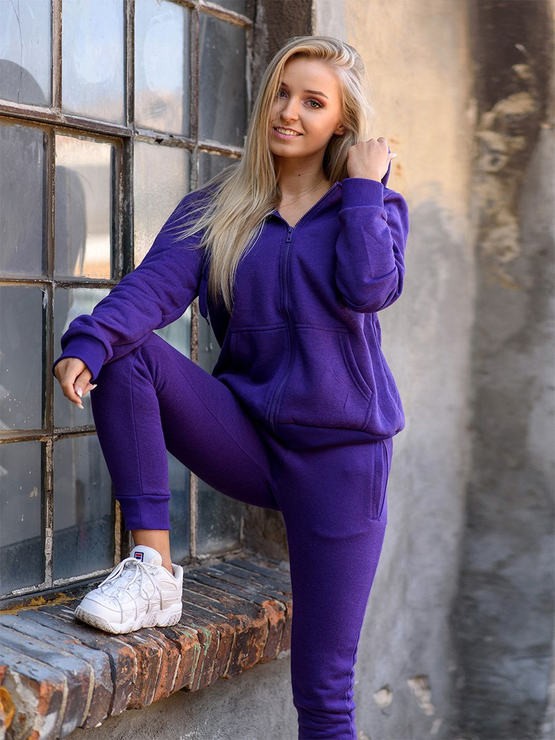 Női melegítőnadrág Lila OZONEE JS/CK01/30