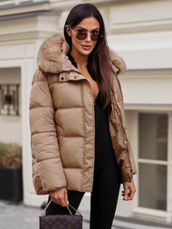 Női téli kabát camel OZONEE JS/5M3256/84