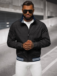 Férfi kabát fekete OZONEE JS/5M3101/392Z