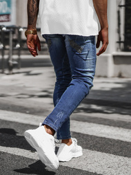 Férfi Farmer Nadrág Sötét-Kék OZONEE NB/MP0025B