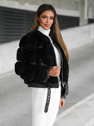 Női téli kabát fekete OZONEE JS/11Z8080Z