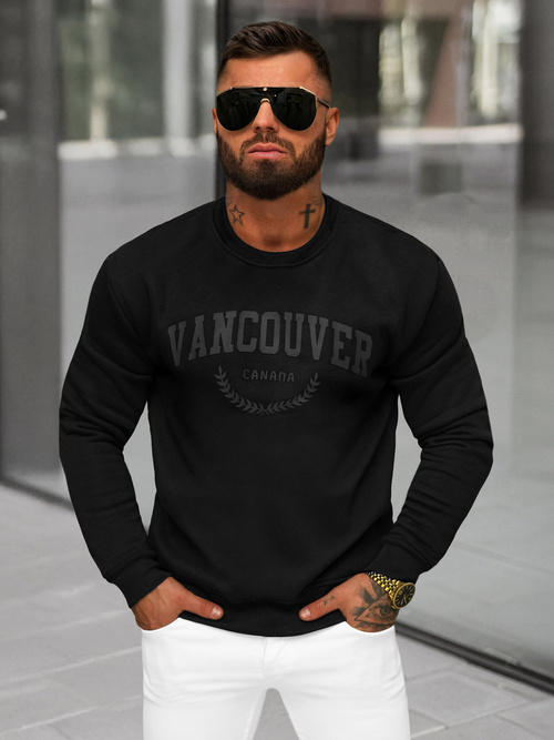 Férfi Melegítő Felső Fekete OZONEE JS/8B1363/3