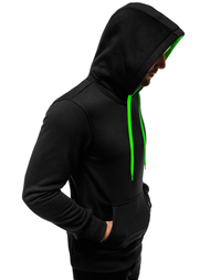 Férfi Melegítő felső fekete-zöld OZONEE JS/2011