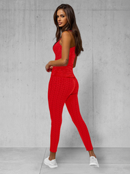 Kétrészes női tréning szett piros OZONEE JS/YW88037/5Z