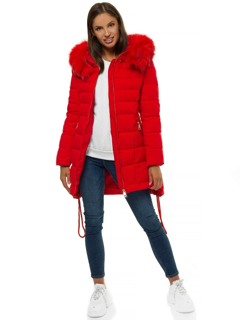 Női dzseki piros OZONEE O/SW029/4