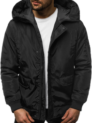 Férfi téli kabát fekete OZONEE JS/2019005