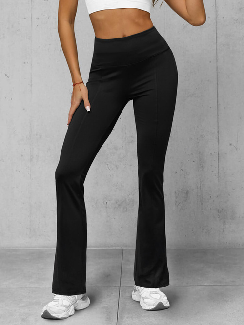 Női leggings széles lábakkal fekete OZONEE JS/XY23008L